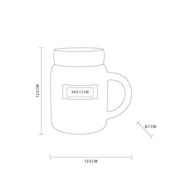 TAZA ILMA BLANCO TAZ 054 B (CERÁMICA / PLÁSTICO / METAL) - Imagen 6