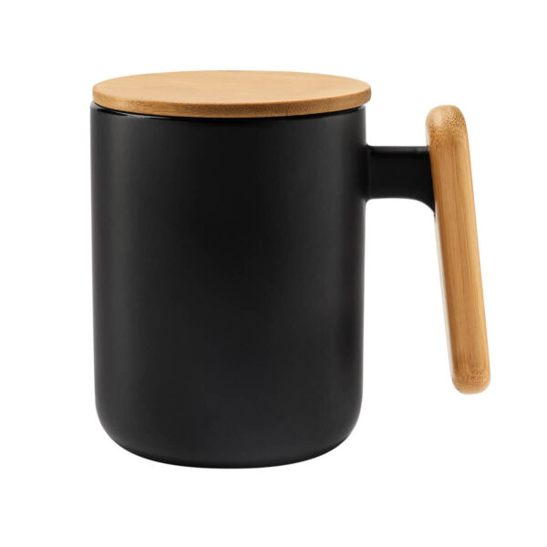 TAZA HANOI NEGRO TAZ 060 N (CERÁMICA / BAMBÚ)