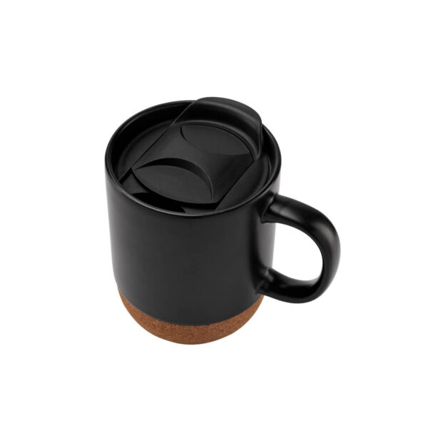 TAZA SIDAMA NEGRO TAZ 061 N (CERÁMICA / CORCHO) - Imagen 2