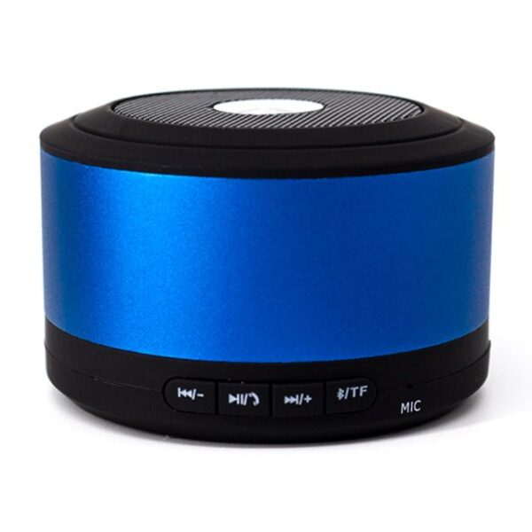 BOCINA BLUETOOTH METALICA (TEC025-U) AZUL