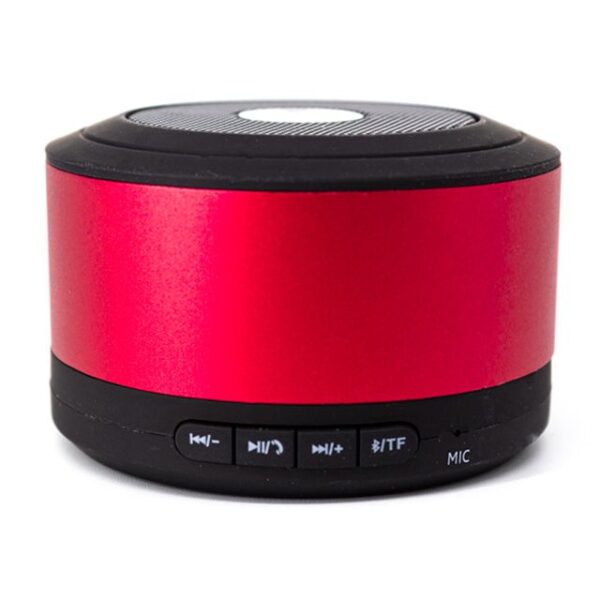 BOCINA BLUETOOTH METALICA (TEC025-U) ROJO