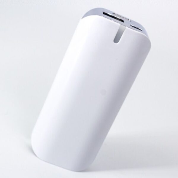 POWER BANK OVALADA CON LÁMPARA (TEC036-BL-U) BLANCO - Imagen 2