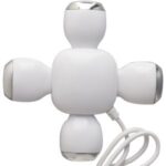 MULTIPUERTO USB CRUZ (TEC046-BL-U) BLANCO