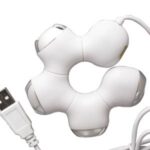 MULTIPUERTO USB FLOR (TEC047-BL-U) BLANCO