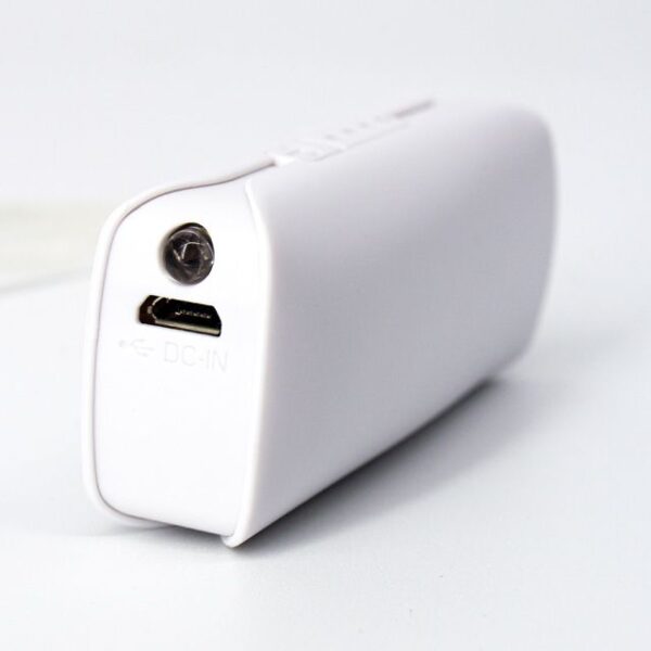 POWER BANK OVALADA LED MINI (TEC051-BL-U) BLANCO - Imagen 2