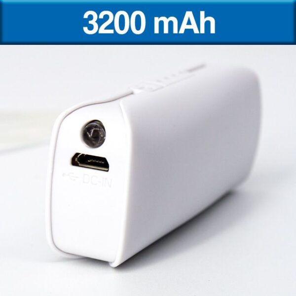 POWER BANK OVALADA LED MINI (TEC051-BL-U) BLANCO