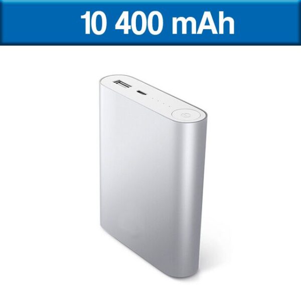 POWER BANK 10,400mAh (TEC062-PL-U) PLATA