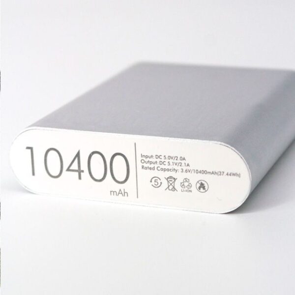 POWER BANK 10,400mAh (TEC062-PL-U) PLATA - Imagen 4