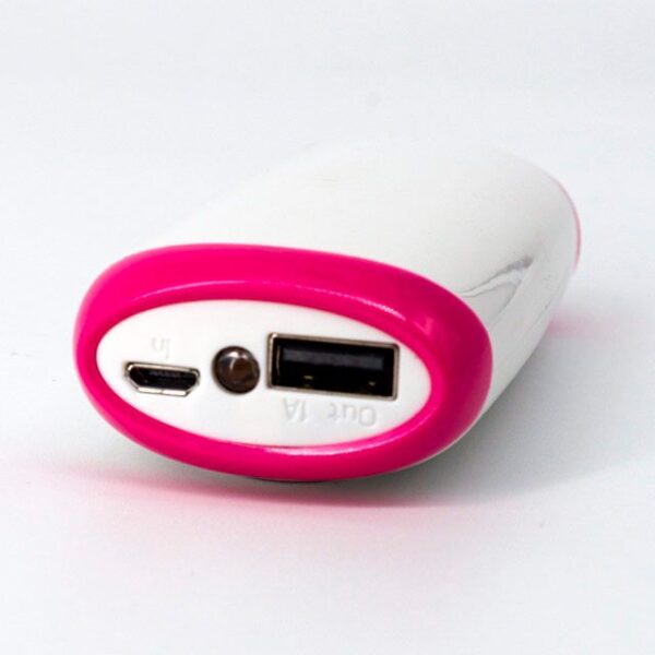 POWER BANK SPACE USB CON LINTERNA (TEC064-U) ROSA - Imagen 2