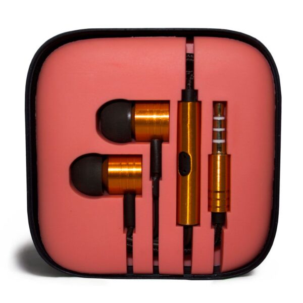 AUDIFONOS MULTICOLOR (TEC100-U) NARANJA