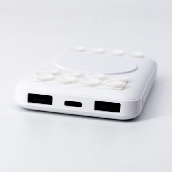 POWER BANK WIRELESS OCTOPUS INCLUYE ESTUCHE (TEC111-U) BLANCO - Imagen 3