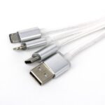 MULTICABLE USB 3 EN 1 PARA CARGA DE ENERGIA (TEC114-PL-U) PLATA - Image 2