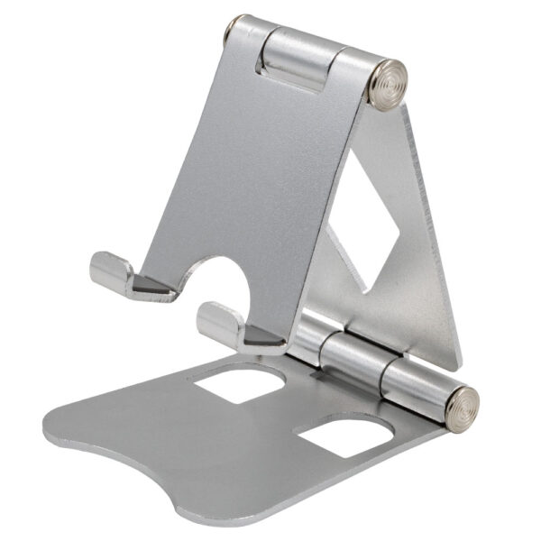 SOPORTE DE ALUMINIO PORTATIL AJUSTABLE (TEC150-U) PLATA