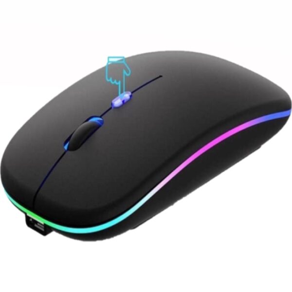 MOUSE BLUETOOTH DUAL RGB FUNCION DUAL (TEC170-U) NEGRO