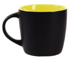 TAZA BICOLOR MATE 11 OZ LUCIANA TL099 AMARILLO (CERÁMICA / ATL099.07 /  ARTICULOS PROMOCIONALES)