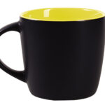TAZA BICOLOR MATE 11 OZ LUCIANA TL099 AMARILLO (CERÁMICA / ATL099.07 /  ARTICULOS PROMOCIONALES)