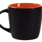 TAZA BICOLOR MATE 11 OZ LUCIANA TL099 NARANJA (CERÁMICA / A160101 /  ARTICULOS PROMOCIONALES)