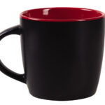 TAZA BICOLOR MATE 11 OZ LUCIANA TL099 ROJO (CERÁMICA / A160100 /  ARTICULOS PROMOCIONALES)