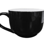 TAZA MINI JUMBO 18OZ. TL201 NEGRO (CERÁMICA / TL201.02 /  ARTICULOS PROMOCIONALES)