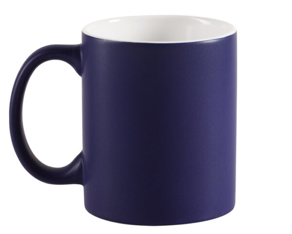 TARRO 11OZ. BICOLOR MATE 11 OZ ALASKA TL7110 COBALTO (Cerámica)