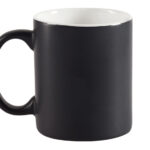 TARRO 11OZ. BICOLOR MATE 11 OZ ALASKA TL7110 NEGRO (CERÁMICA / A040167 /  ARTICULOS PROMOCIONALES)