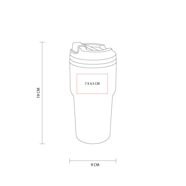 TERMO JAUNE BLANCO TMPS 111 B (ACERO INOXIDABLE / PLÁSTICO) - Imagen 4