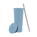 TERMO METÁLICO CON POPOTE AZUL PASTEL TMPS 149 AP (ACERO INOXIDABLE / PLÁSTICO / SILICÓN) - Image 3