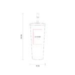 TERMO METÁLICO CON POPOTE AMARILLO PASTEL TMPS 149 YP (ACERO INOXIDABLE / PLÁSTICO / SILICÓN) - Image 3
