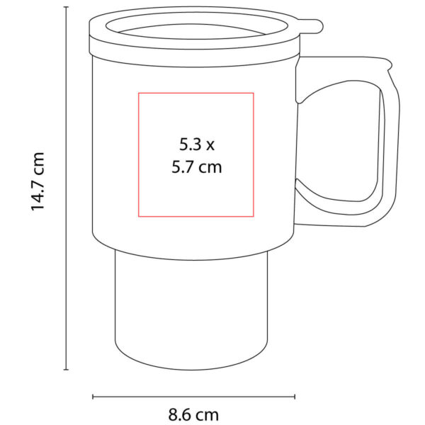 TERMO TRAVEL MUG PLATA TMPS 16 (ACERO INOXIDABLE / PLÁSTICO) - Imagen 4