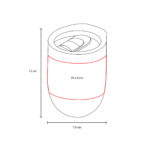TERMO PARA SUBLIMAR BLANCO TMPS 163 B (ACERO INOXIDABLE / PLÁSTICO) - Image 6