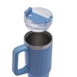 TERMO CON ASA Y POPOTE AZUL TMPS 164 A (ACERO INOXIDABLE / PLÁSTICO) - TERMO STANLEY SIMILAR - Image 3