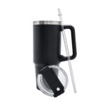 TERMO CON ASA Y POPOTE NEGRO TMPS 164 N (ACERO INOXIDABLE / PLÁSTICO) -TERMO STANLEY SIMILAR - Image 3