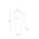 TERMO CON ASA Y POPOTE AZUL TMPS 164 A (ACERO INOXIDABLE / PLÁSTICO) - TERMO STANLEY SIMILAR - Image 4