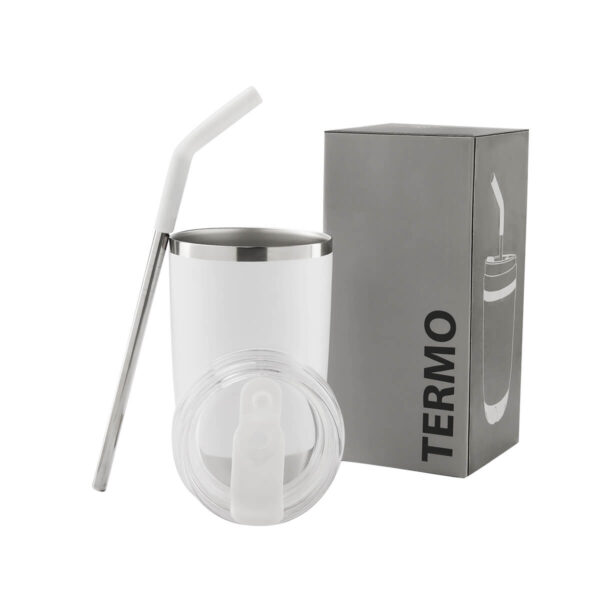 TERMO FRENZY BLANCO TMPS 183 B (ACERO INOXIDABLE / SILICÓN) - Imagen 3