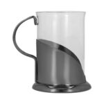 SET CAFETERO AJACCIO GRIS TMPS 190 G (VIDRIO / ACERO INOXIDABLE / PLÁSTICO) - Image 2