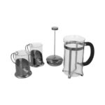 SET CAFETERO AJACCIO GRIS TMPS 190 G (VIDRIO / ACERO INOXIDABLE / PLÁSTICO) - Image 4
