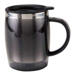 TAZA TÉRMICA BURGOS NEGRO TMPS 26 N (PLÁSTICO / ACERO INOXIDABLE)