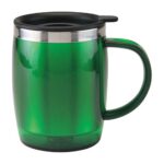 TAZA TÉRMICA BURGOS VERDE TMPS 26 V (PLÁSTICO / ACERO INOXIDABLE)