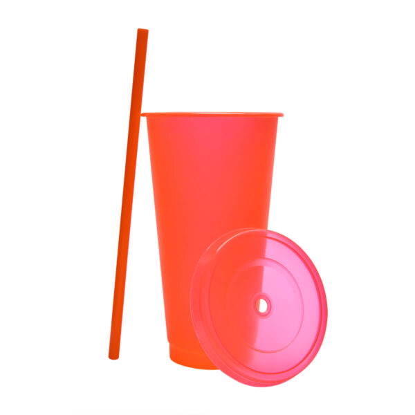 VASO JAS NARANJA NEON TMPS 744 ON (PLÁSTICO) - Imagen 2