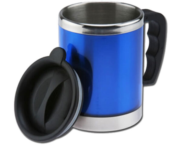 TARRO TERMICO 420ML. LUXOR TT5014 AZUL (Plástico / Acero Inoxidable)