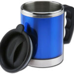 TARRO TERMICO DE 420ML. LUXOR TT5014 AZUL (EXTERIOR: PLÁSTICO / INTERIOR: ACERO INOXIDABLE / A040194 /  ARTICULOS PROMOCIONALES)
