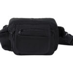 CANGURERA AJUSTABLE C/BOLSA LATERAL ABEO TXC4591 NEGRO (POLIÉSTER 420D / A020223 /  ARTICULOS PROMOCIONALES)