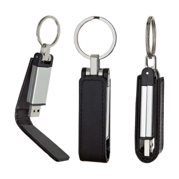 USB BYTE 8 GB NEGRO USB 030 N (CURPIEL / METAL) - Imagen 6