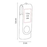 USB FLOPPY 8 GB ROSA USB 031 P (METAL / RUBBER) - Image 2