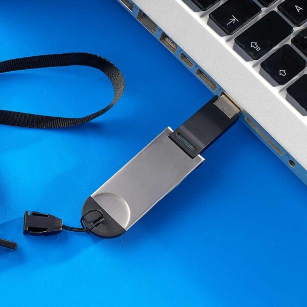 USB BAWEAN 16 GB NEGRO USB 204 N (METAL / PVC) - Imagen 3