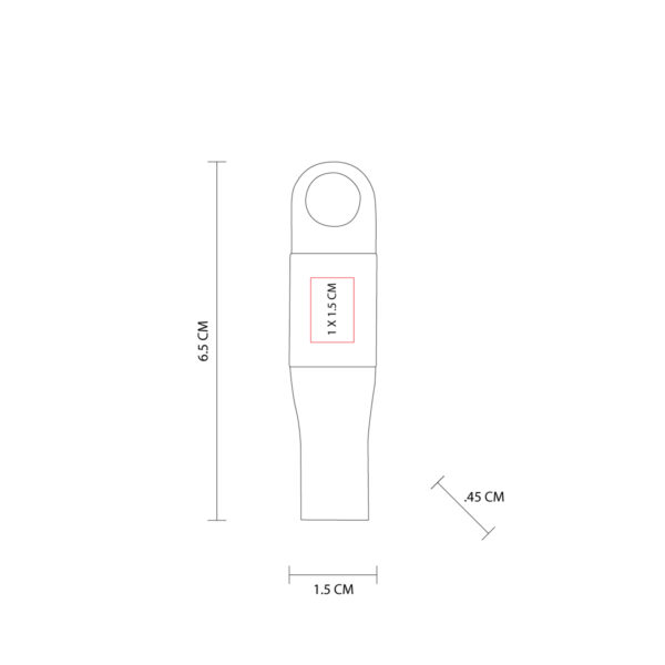 USB DEART 16 GB BEIGE USB 332 BE (MADERA / METAL) - Imagen 4