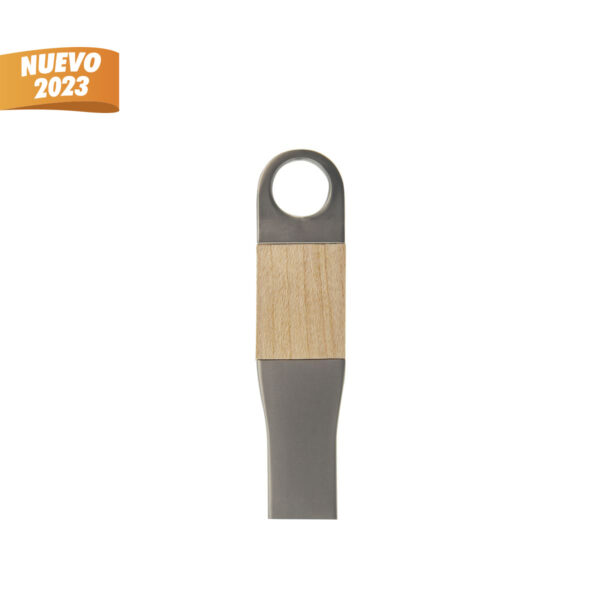 USB DEART 16 GB BEIGE USB 332 BE (MADERA / METAL)