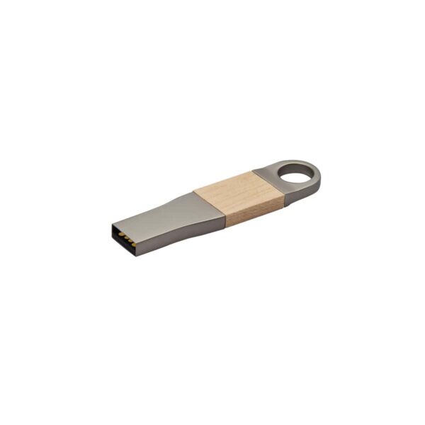 USB DEART 16 GB BEIGE USB 332 BE (MADERA / METAL) - Imagen 2