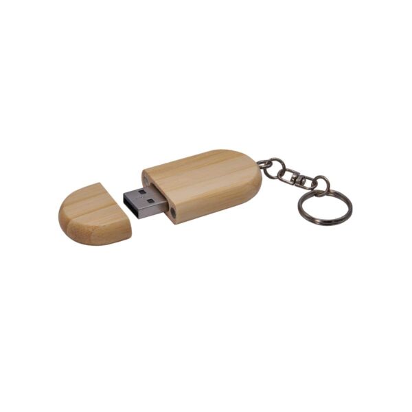 USB INFIS BEIGE USB 334 BE (MADERA / METAL) - Imagen 2