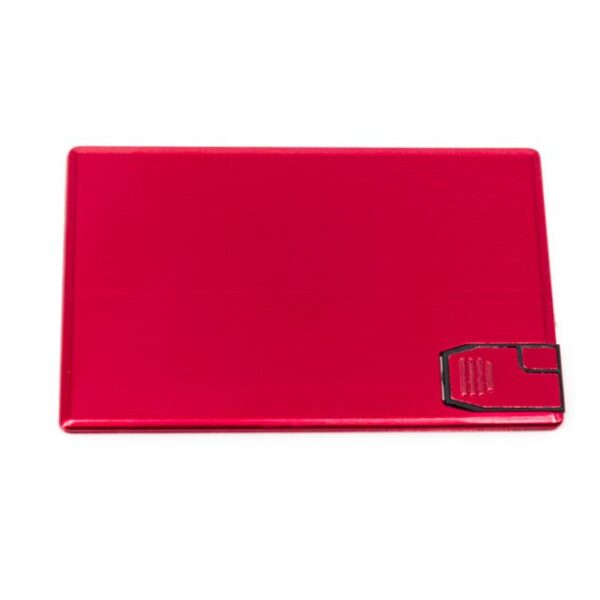 MEMORIA USB TARJETA 4GB (USB004-U) ROJO